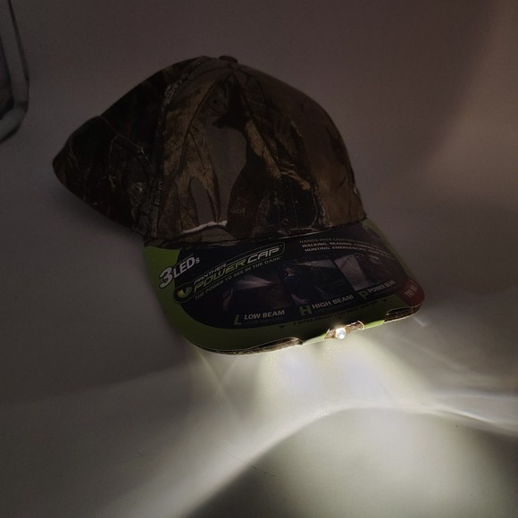 Panther Vision Power Cap Camouflage Baseball Cap Hat with 3 LED Lights - Picture 7 of 7